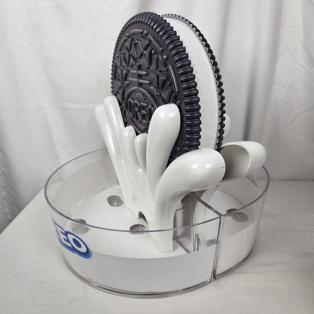 Oreo Cookie Retail Display Shelf Case 2 Sided Nabisco 3D Milk Splash Advertising - Picture 7 of 16